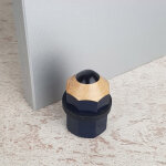 Ouvre&deco ? but�e de porte sol en bois naturel avec anneau caoutchouc ? absorption chocs ? design crayon ...