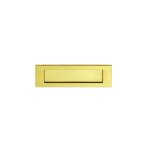 Ouvre&deco ? entr�e de bo�te aux lettres lutece ? laiton dor� poli ? largeur 255 mm ? hauteur 77 mm ? ...
