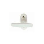 Ouvre&deco ? poign�e de fen�tre cr�mone eva en aluminium laqu� blanc ? entraxe de 43mm ? hauteur 74mm ...