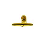 Ouvre&d�co - poign�e de fen�tre cr�mone laiton poli brillant satin�, robin