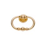Ouvre&deco ? poign�e de meuble en anneau ? laiton dor� poli brillant ? dimensions 67x53mm ? finition ...
