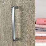Ouvre&d�co - poign�e de meuble fil, m�tal nickel satin� entraxe 128 mm