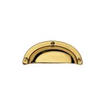Ouvre&deco ? poign�e de meuble laiton poli entraxe 64mm ? largeur 94mm ? hauteur 37mm ? mod�le coquille ...