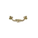 Ouvre&deco ? poign�e de meuble en laiton poli jaune 96mm ? mod�le louis xv ? �l�gance pour d�coration ...