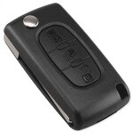 2 boutons, ce0536, 2 boutons coque cl compatible ce0536 cl  rabat pliable pour peugeot 207 307 308 ...