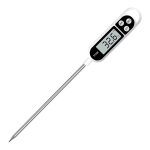 Thermomtre numrique  sonde longue avec cran lcd, lecture instantane, adapt pour les grillades, ...