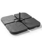 Lot de 4 dalles  remplir en polythylne noir
