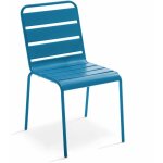 Oviala - chaise de jardin en m�tal bleu pacific - palavas