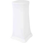 Housse blanche pour tabouret haut pliant