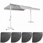 Store double pente 3 x 4m et 4 dalles lestes cru
