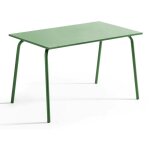 Table de jardin en acier vert cactus - palavas
