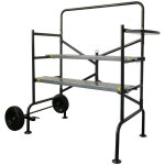 Oxeo - echafaudage roulant jardin - hauteur de travail 83cm - pliable roues increvables - echafaudage ...