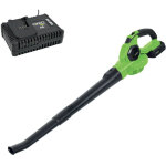 Oxeo - souffleur batterie 18v easy full avec batterie et chargeur - feuilles mortes - vitesse max 210 ...