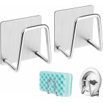 Oylda - porte - ponge adhsif caddy pour vier accessoires de cuisine acier inoxydable rsistant  la ...