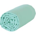 Drap housse b�b� 100% coton bio 60x120 turquoise