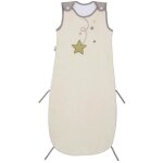 P'tit basile - gigoteuse �t� coton bio - doublure �ponge - 18 - 36 mois - 105 cm - pluie d'�toiles �cru ...