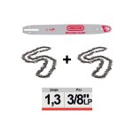 Oregon - kit guide chane 561605 combo guide 120sdea041 + 2 chanes 91p045e