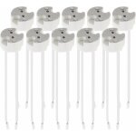 Pack de 10x douille gu5. 3 - douille gu5. 3 ou mr16 - support avec c�ble 12v - pour ampoules led type ...