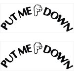 Pack de 2 autocollants wc cr�atifs / imperm�ables, accessoires d�coratifs toilettes