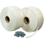 Pack 2 feuillards de cerclage tress�s pft2 16 mm x 850 m + 250 boucles offertes - feuillard textile r�sistance ...