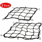 Pack de 2 filets � bagages moto, filet v�lo, filet casque avec crochet, filet de s�curit�, sangle bagage ...