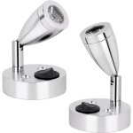 Pack de 2, une lumi�re blanc chaud, une lumi�re blanc froid, lampe de lecture � spot led, �clairage � ...