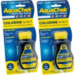 Pack 2 units bandelettes analyse chlore, ph, alcalinit totale et acide cyanurique aquachek