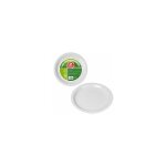 Jardibricodeco - pack de 25 assiettes en carton blanc ø20cm best products vert Jardibricodeco - pack de 25 assiettes en carton blanc ø20cm best products vert