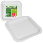 Pack de 25 assiettes en carton carres blanches 23cm best products green