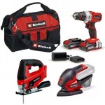Pack 3 machines 18v + 2 batteries 2 ah + chargeur + sac de transport - einhell