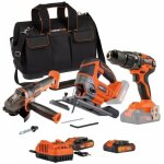 Pack 3 outils - dual power - 20 v - meuleuse d'angle + perceuse / visseuse + scie sauteuse - 2 batteries ...