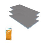 Pack 3 panneaux de construction wedi 125 x 60 x 1 cm + colle � carrelage universelle 320