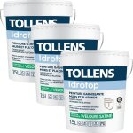 Tollens - idrotop - velours satin� - murs et plafonds - pack 3 x 15 l conditionnement: 15 litres