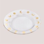 Pack de 4 assiettes plates en verre exton sklum