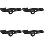 Pack 4 attaches faux plafond noir 24 mm - suspension de c�ble acier a boucle