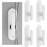 Pack de de 4 crochets de s�curit� pour cordon aveugle - crochets muraux adh�sifs - destin� � la maison, ...