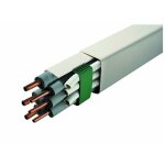 Pack de 4 goulottes 110 mm longueur 2m beige Pack de 4 goulottes 110 mm longueur 2m beige