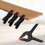 Pack de 4 pinces  ressort en nylon robuste serre - joint polyvalent pour bricolage - ouverture 75mm