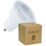 Pack de 5 ampoules dimmable led gu10 5w 430 lm 100 no flicker 4000k blanc neutre