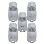 Pack de 5 telecommandes d'origine came top432ee - frequence de code fixe 433, 92 mhz
