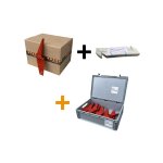 Moncoffrage - pack 50 sabots de coffrage croc + 100 entretoises alu coudes 15 / 20 / 25 + 1 caisse de ...