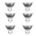 Pack de 6, ampoule spot mr16, 12v 35w, ampoule gu5. 3 dimmable, blanc chaud 2700k