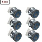 Pack de 6 douches lat�rales hydromassage ? jets r�glables pluie et massage ? installation facile ? abs ...