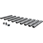 Mea - pack de 9 : caniveau extérieur avec grille passerelle en acier galvanisé a15 park - caniveaux pour ... Mea - pack de 9 : caniveau extérieur avec grille passerelle en acier galvanisé a15 park - caniveaux pour ...