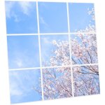 Pack de 9 dalles led imprim�es 60x60 cm - motif nuances roses - lumi�re blanc neutre 4000k - panneaux ...