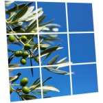 Pack de 9 dalles led imprim�es 60x60 cm - motif parfum d?oliviers - lumi�re blanc neutre 4000k - panneaux ...