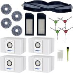 Pack accessoires pour ecovacs deebot x1 omni / x1e omni / x1 turbo / t10 turbo / t10 omni - sac / filtre ...