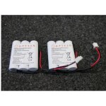 Pack accus ni - cd 2 x 3 x 1. 2v / 0. 6ah compatible avec bloc ultraled jour ii cooper