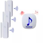 Pack alerte d'ouverture sans - fil 300m - 3 détecteurs autonomes + 1 carillon 35 mélodies volume réglable ... Pack alerte d'ouverture sans - fil 300m - 3 détecteurs autonomes + 1 carillon 35 mélodies volume réglable ...