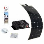 Pack antarion panneau solaire souple 150w camping car van life + rgulateur solaire mppt10